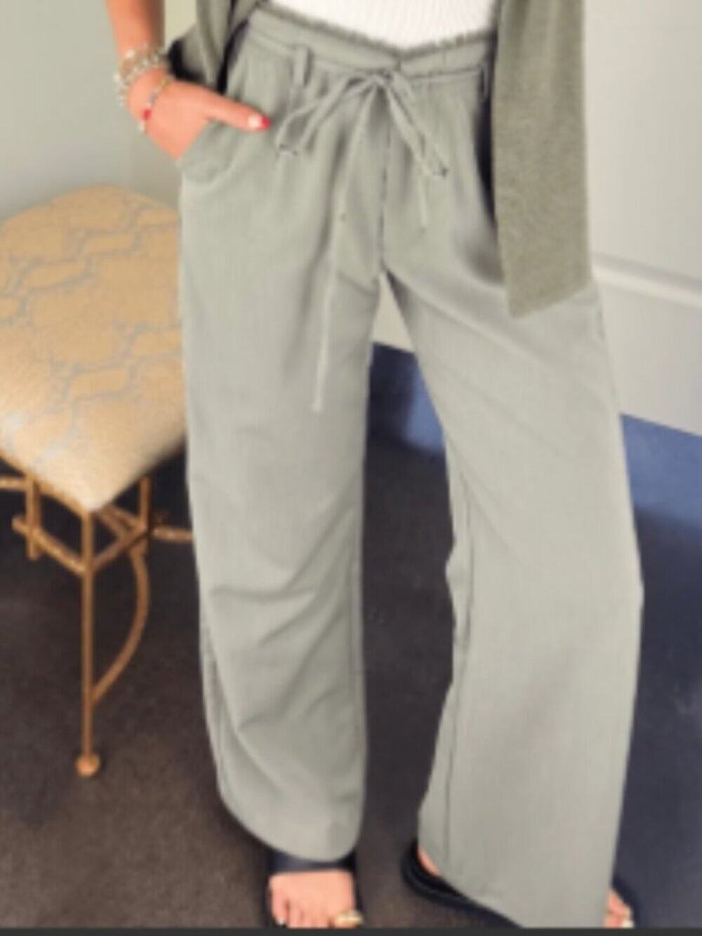 En Saison Roan Trouser Womens Size XL Pants NEW with Tags Color Lichen
